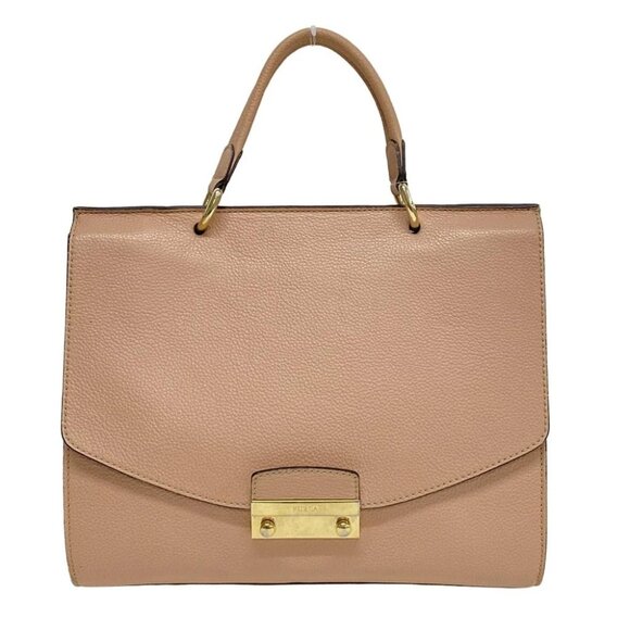 FURLA Julia - Pink Leather Handbag - Picture 1 of 10